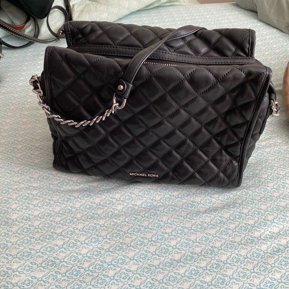 Black leather Michael Kors bag